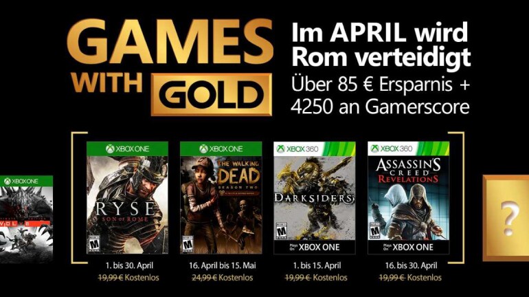 Games with Gold - April 2017