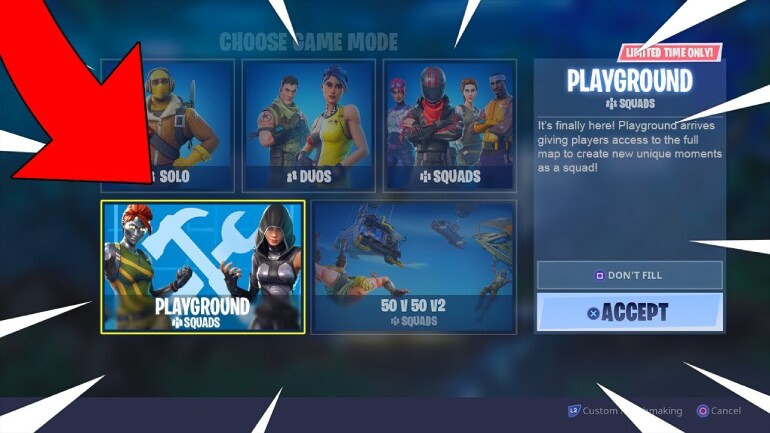 Fortnite Playground Mode