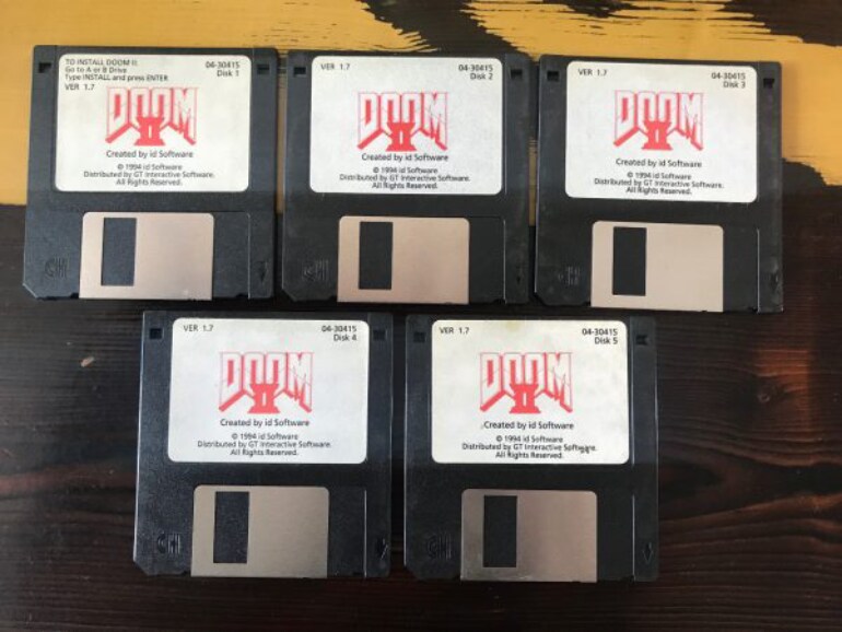 Doom 2 floppy disks