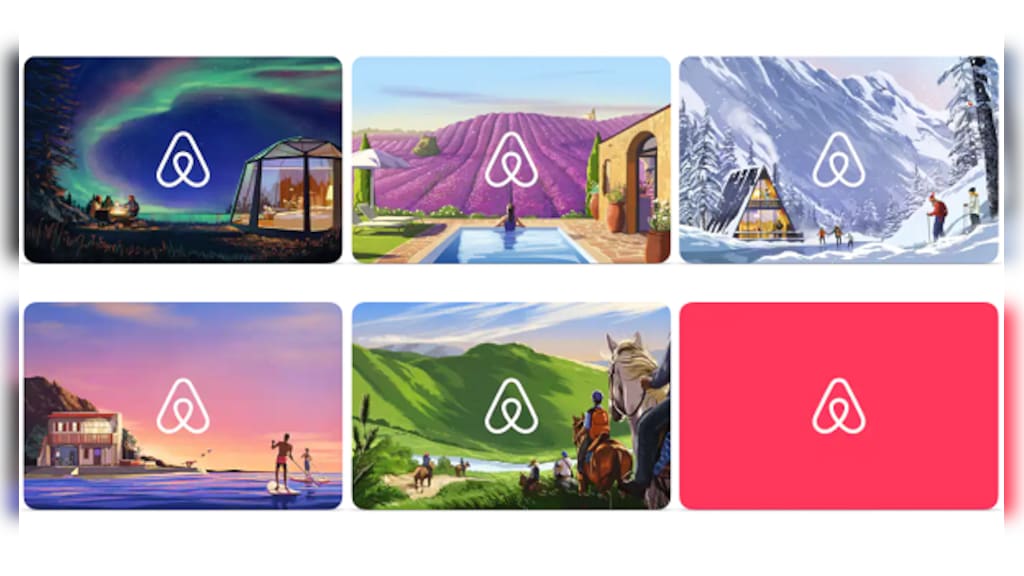 Gift Cards - Carte Crédits : airbnb (PIN non-gratté)