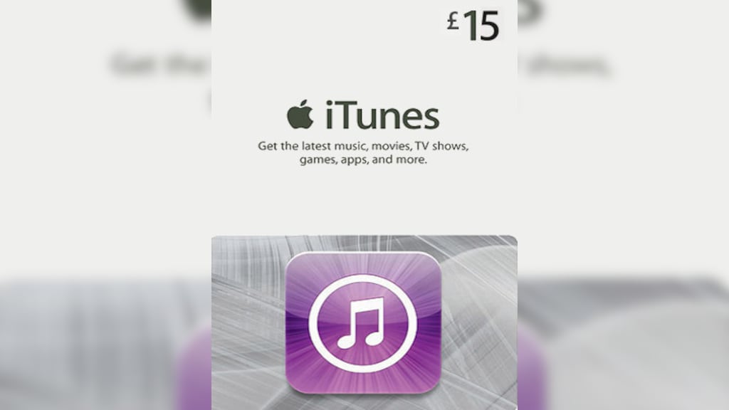 Buy Apple gift card UK  iTunes gift card from £15