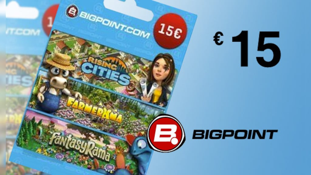 Buy Bigpoint GLOBAL - Cheap Code EUR 15