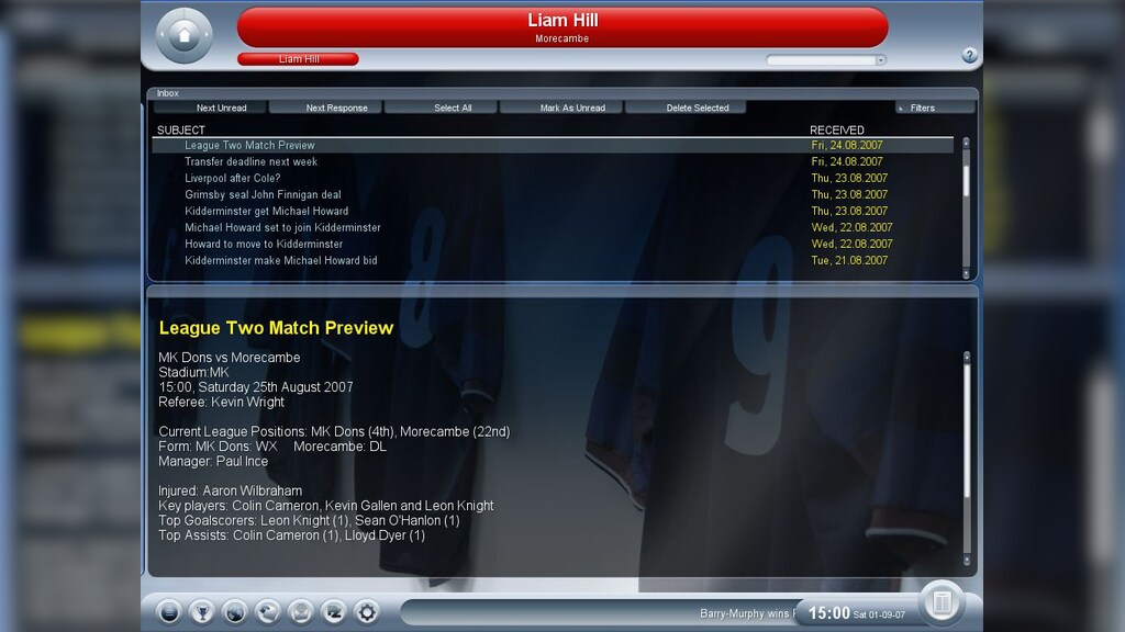 Championship Manager 2008 UK Review - IGN