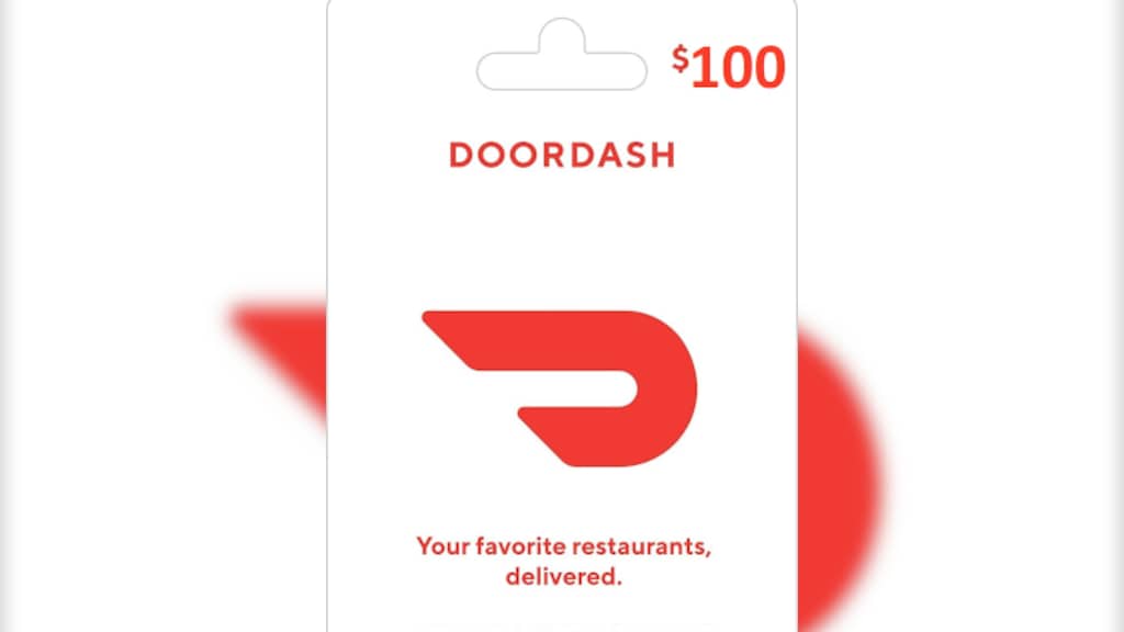 DoorDash $100 Gift Card [Digital] $100 DOORDASH DIGITAL .COM