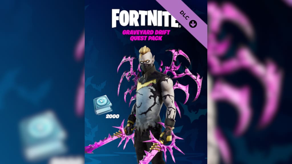 Buy Fortnite - Graveyard Drift Quest Pack + 2000 V-Bucks (Xbox