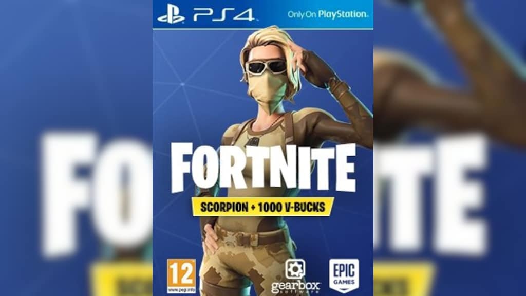 Fortnite: Scorpion Skin + 1000 V-Bucks (PS4) PSN Key