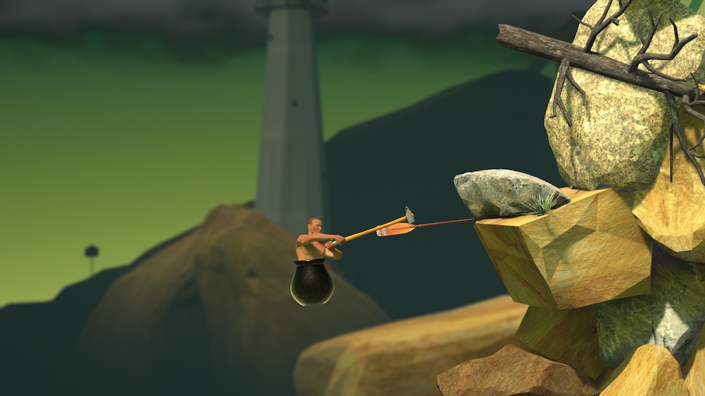 Getting Over It But I Need Binoculars To Play - MODDED Getting Over It With  Bennett Foddy 