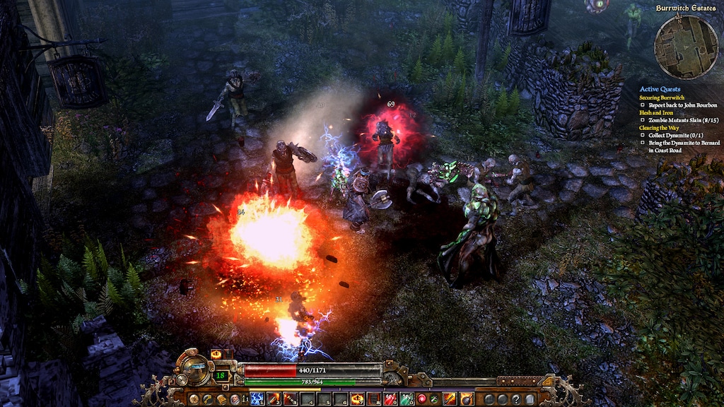 Dynamite in grim clearance dawn