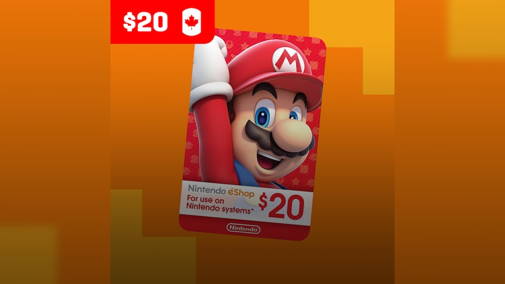 🥇Carte Prépayée 50 CAD (Canada) (Nintendo eShop)