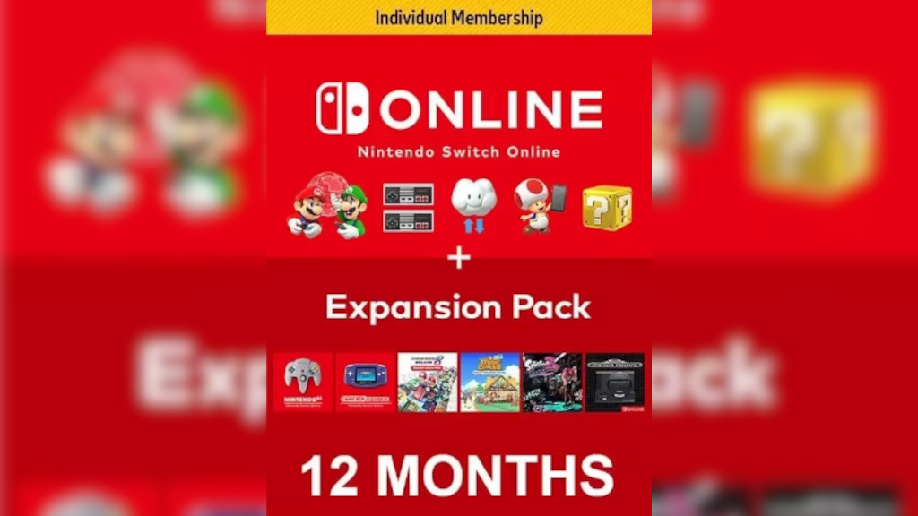 Nintendo Switch Online Membership - 12 Months eShop Key ARGENTINA