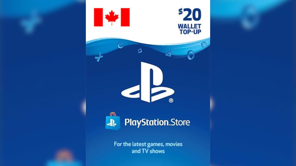 PlayStation Network Card 20 CAD PSN Key CANADA