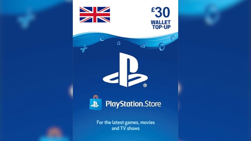 PSN Card UK 30 Pound - £30 PlayStation Network PS5/PS4 Digital Code - [Only  UK]