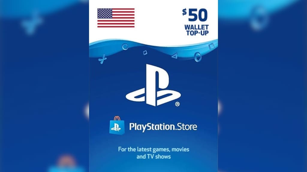  Sony Playstation Network $50 USD Card - PSN 50 Dollar