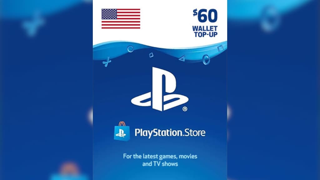 Tarjeta Psn $60 Usd Para Cuenta Usa Ps4 - Ps5