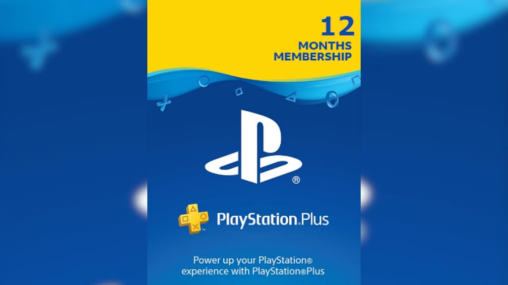  12 Month Playstation Plus Psn Membership Card (New) 1