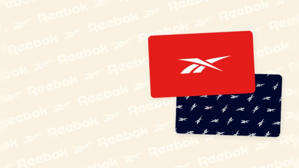 Reebok gift shop card