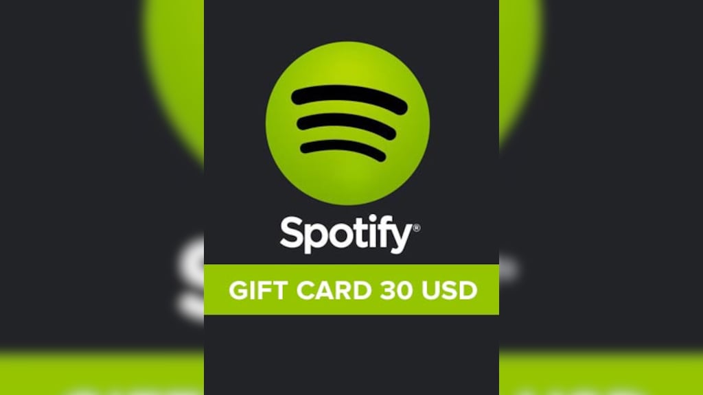Buy Spotify Gift Card Online United States Digital Code 30