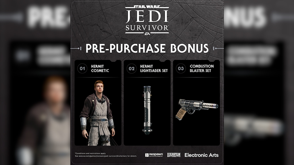 Pre-ordered Jedi Survivor PS5 game from  but didn't receive the  pre-order bonus code. I really wanted to have the Hermit cosmetics. 🥺 :  r/StarWarsJediSurvivor