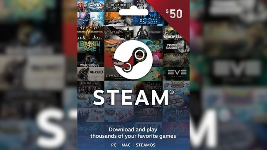 Steam - Wallet Key R$ 50,00