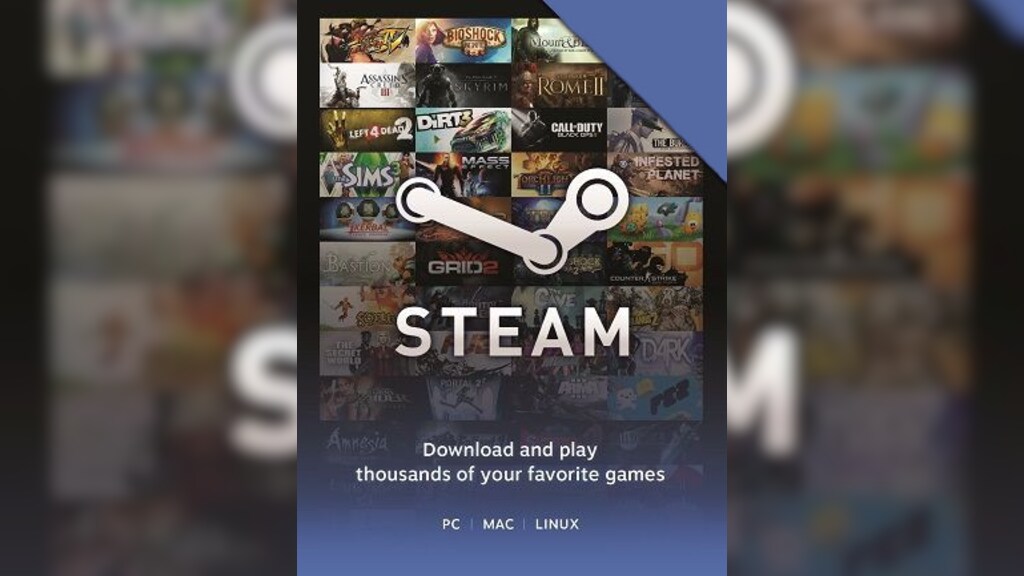 Compra Steam Wallet gift card barato! 8 USD Steam card