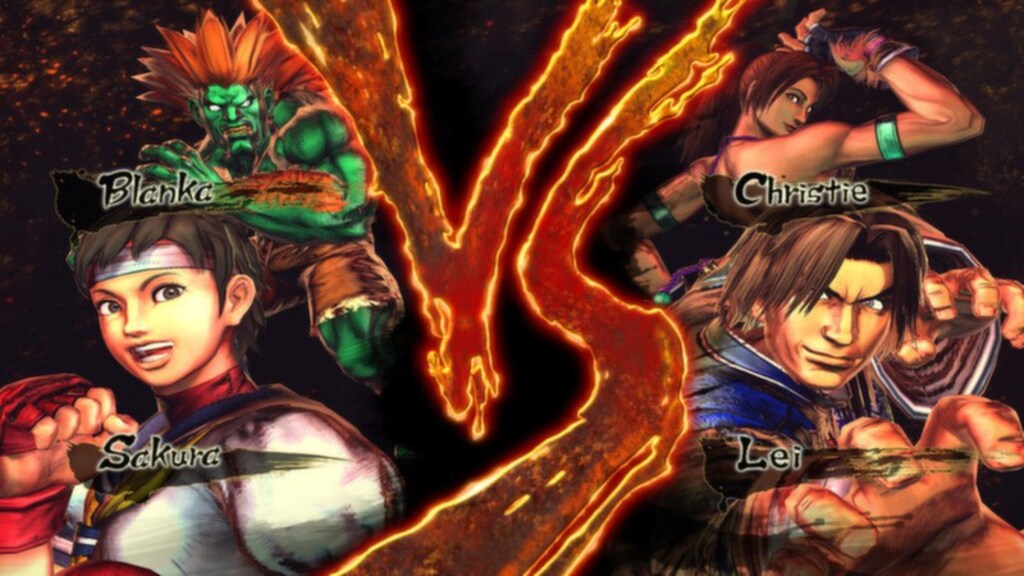 Street Fighter X Tekken Arcade Mode - Sakura & Blanka 