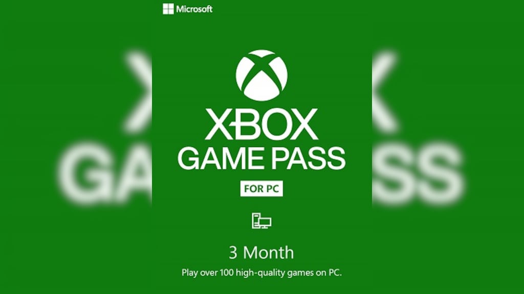 Buy Xbox Game Pass for PC 3 Months Trial - Microsoft Key - GLOBAL