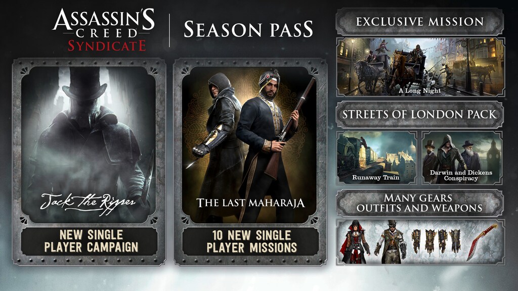 Rápido Trastornado adverbio Comprar Assassin's Creed Syndicate Season Pass (Xbox One) - Xbox Live Key -  EUROPE - Barato - G2A.COM!