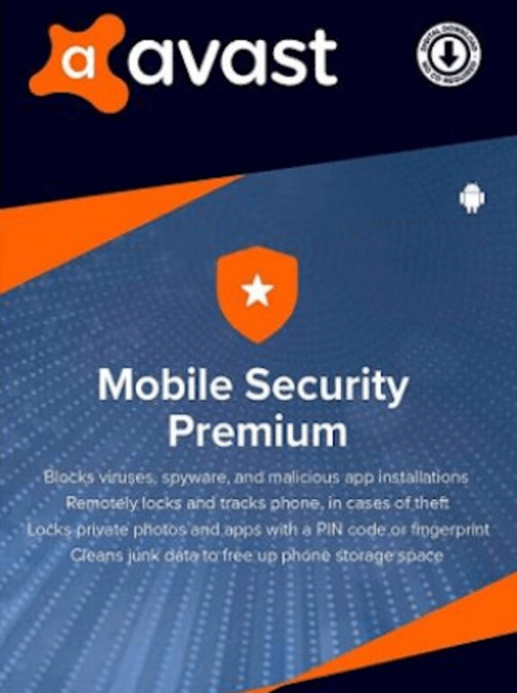 Avast Mobile Security Premium Android 1 Device, 1 Year - Avast Key - GLOBAL - 1