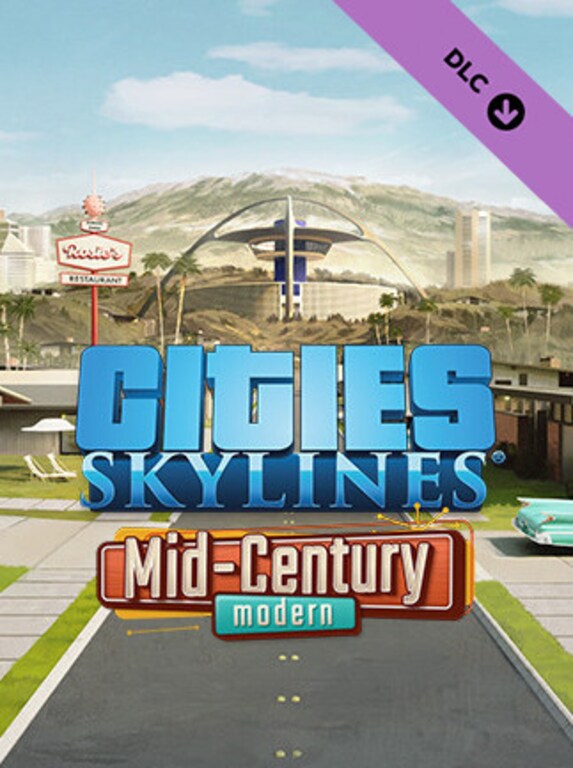 Cities: Skylines - Content Creator Pack: Mid-Century Modern (PC) - Steam Key - RU/CIS - 1