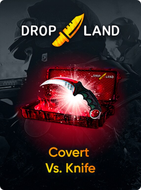 Counter-Strike: Global Offensive RANDOM COVERT VS. KNIFE SKIN BY DROPLAND.NET Code GLOBAL - 1