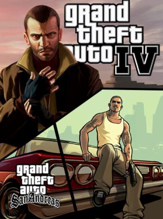 Acheter Grand Theft Auto IV + Grand Theft Auto San Andreas Steam Key RU/CIS Pas cher