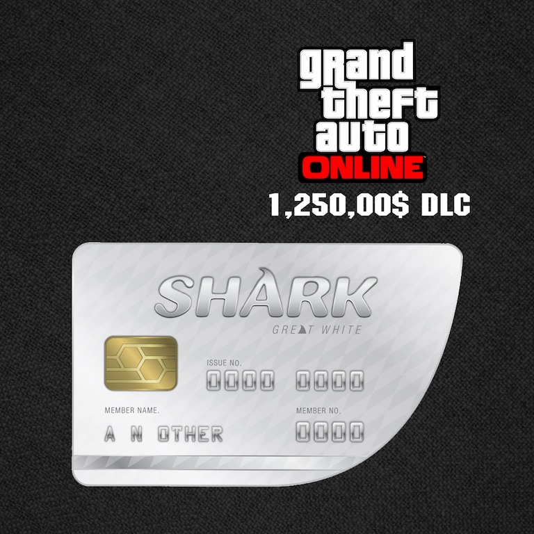 GTA $1,250,000 - Buy Great White Shark Cash Card Rockstar DLC