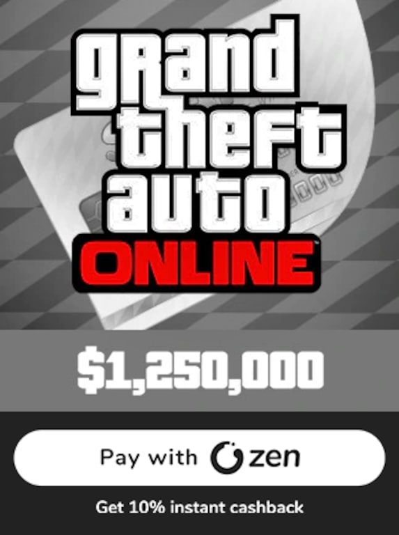 Grand Theft Auto Online: Great White Shark Cash Card Rockstar 1 250 000 PC Rockstar Key GLOBAL - 1