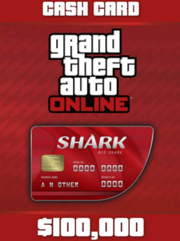 Grand Theft Auto Online: The Red Shark Cash Card Rockstar 100 000 PC Rockstar Code GLOBAL - 1