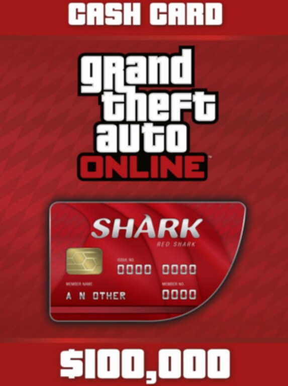 Grand Theft Auto Online: The Red Shark Cash Card Rockstar PC 100 000 - Rockstar Key - GLOBAL - 1