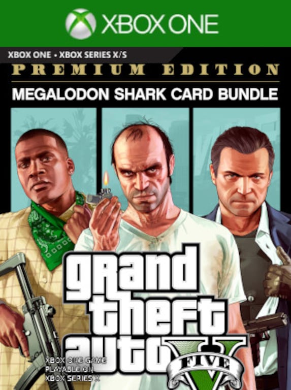 bossen Vermindering dagboek Buy Grand Theft Auto V | Premium Edition & Megalodon Shark Card Bundle (Xbox  One) - Xbox Live Key - TURKEY - Cheap - G2A.COM!