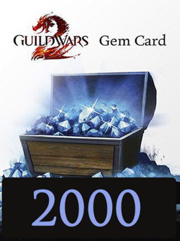 Guild Wars 2 GAMECARD 2000 Gems Arena.net Key EUROPE - 1