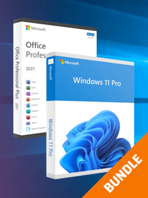 Microsoft Windows 11 Pro & Microsoft Office Professional Plus 2021 Bundle (PC) - Microsoft Key - GLOBAL - 1