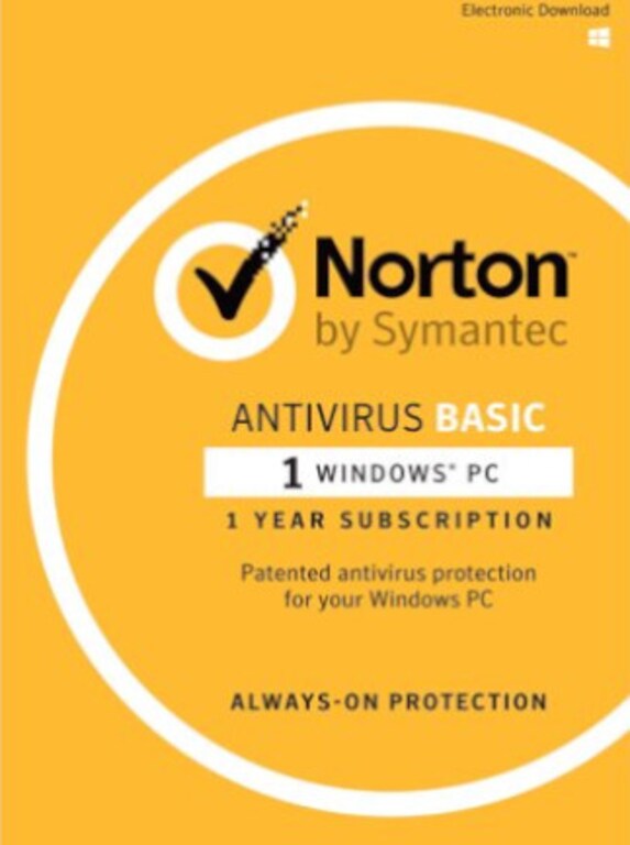 Norton AntiVirus Basic 1 Device 1 Year PC Symantec Key EUROPE/AUSTRALIA - 1