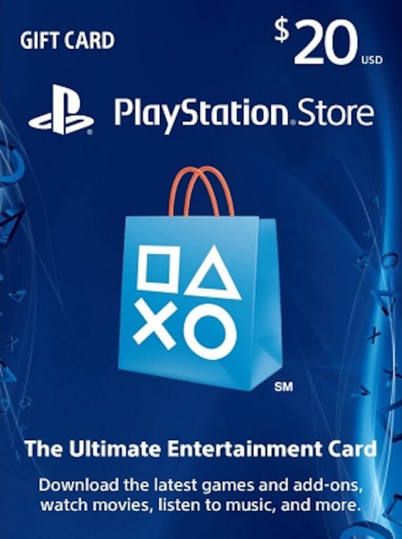 PlayStation Network - Buy 20 PSN Gift Card (US)
