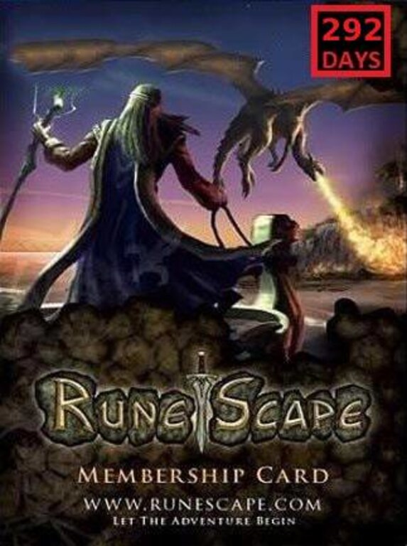 RuneScape Membership Timecard 292 Days (PC) - Runescape Key - GLOBAL - 1