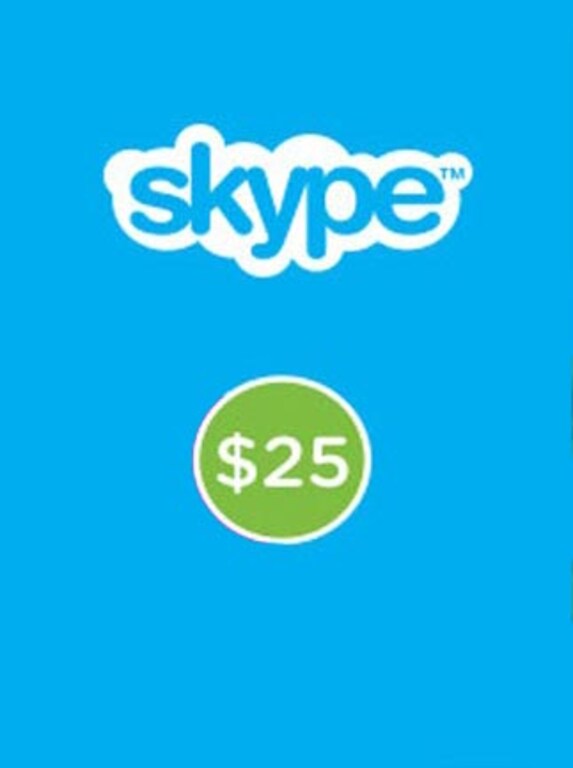 Skype Prepaid Gift Card 25 USD Skype GLOBAL - 1