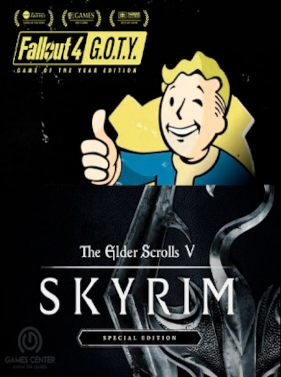 Plateau fokus Summen Buy Skyrim Special Edition + Fallout 4 G.O.T.Y Bundle Steam Key PC GLOBAL -  Cheap - G2A.COM!