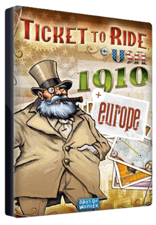 Kup Ticket to Ride + USA 1910 + Europe Steam Key GLOBAL Tanio