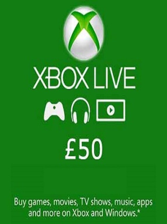 XBOX Live Card (Xbox One) 50 GBP - Xbox Live Key - UNITED KINGDOM - 1