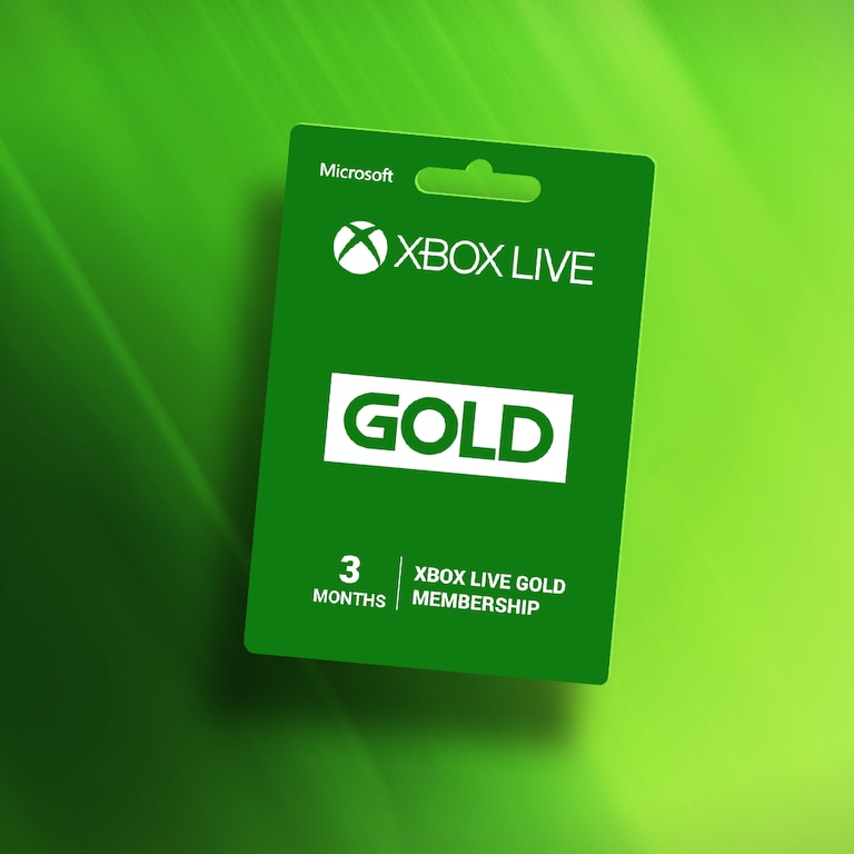 Xbox Live - Compra 3 mes la tarjeta GOLD