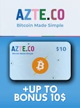 Azteco Bitcoin Lightning Voucher 10 USD Voucher + BONUS