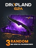 Counter Strike 2 RANDOM 3 CASE MIL-SPEC VS. FALCHION KNIFE SKIN - BY DROPLAND.NET Key - GLOBAL