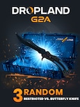 Counter Strike 2 RANDOM 3 CASE RESTRICTED VS. BUTTERFLY KNIFE SKIN - BY DROPLAND.NET Key - GLOBAL