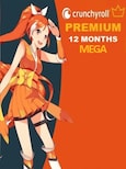 Crunchyroll Premium | Mega Fan 12 Months - Crunchyroll Key - EUROPE